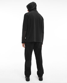 BLACK ARCHIVAL MONOGRAM MESH HOODIE, Ck Black, hi-res
