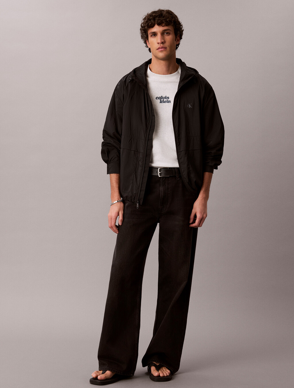 Relaxed High Pile Logo Tee, Snowy Htr, hi-res