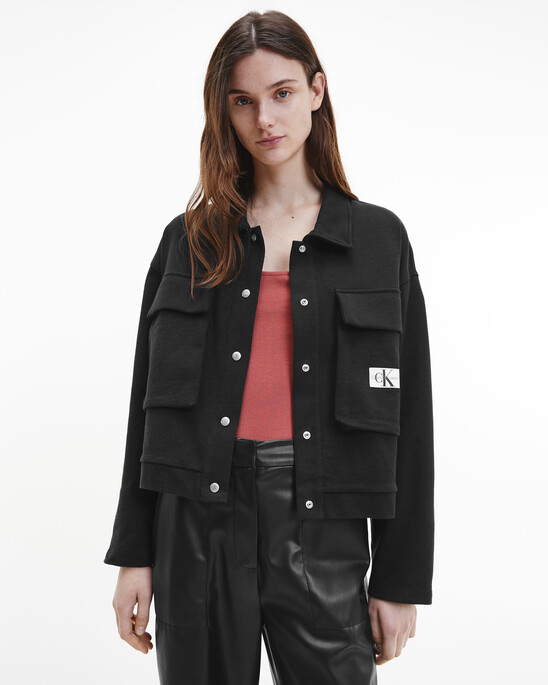 BADGE HEAVYWEIGHT KNIT OVERSHIRT