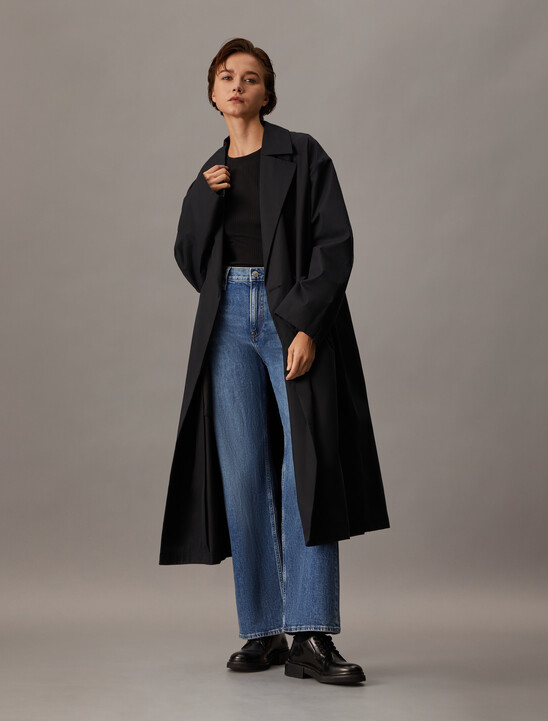 Italian Denim High Rise Wide Leg Jeans
