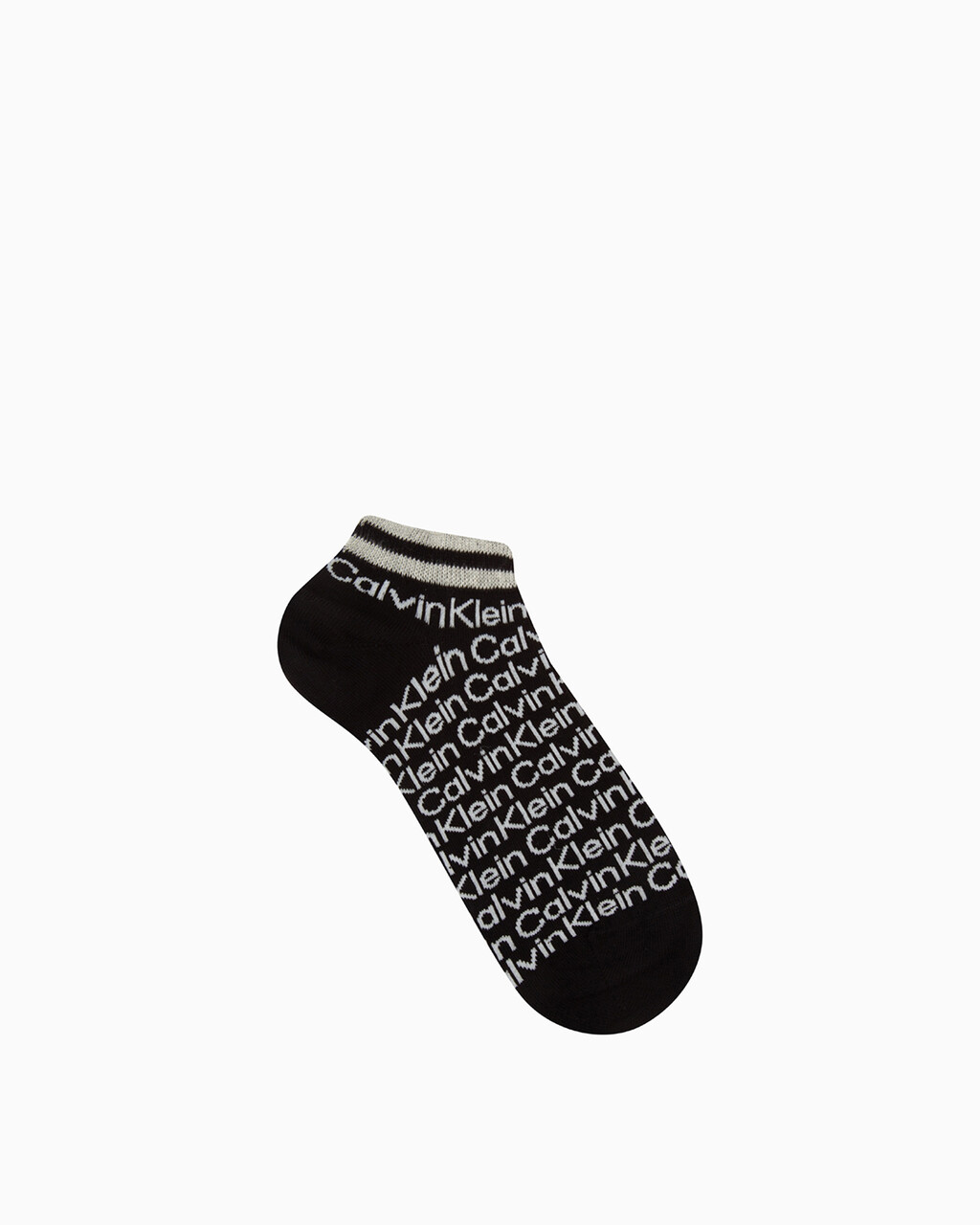 MEN'S LOGO LOW CUT SOCKS, BLACK, hi-res