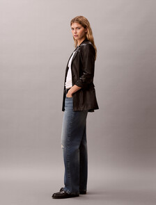 90s Straight Distressed Jeans, WORN PEAK, hi-res