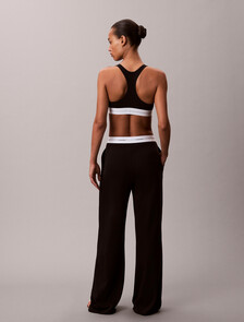 Logo Cotton Jersey Pyjama Pants, Black, hi-res