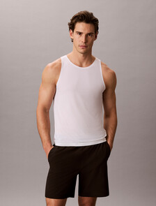 Invisible Microfiber Mesh Tank Top, Classic White, hi-res