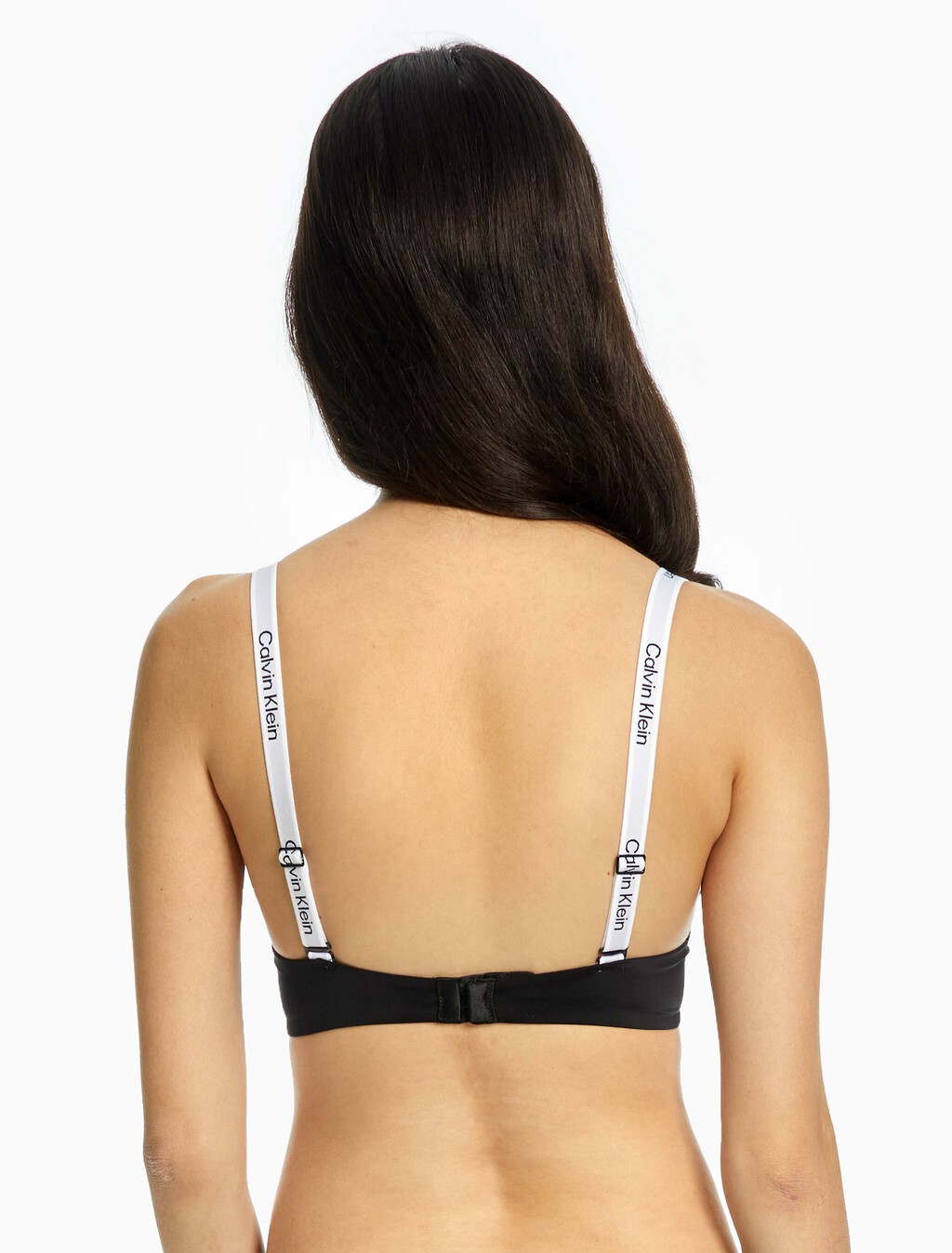 Tailored Logo Lightly Lined Demi Bra, Black, hi-res