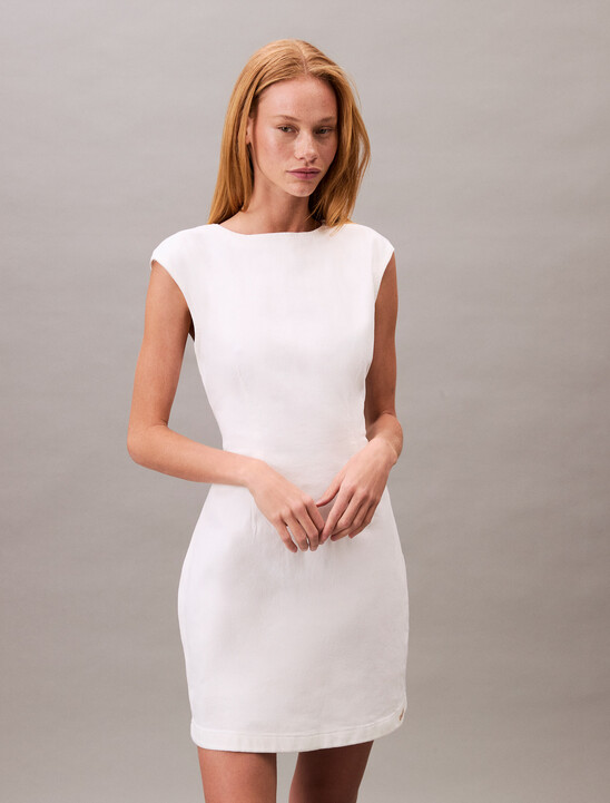 Open Back Cap Sleeve Dress