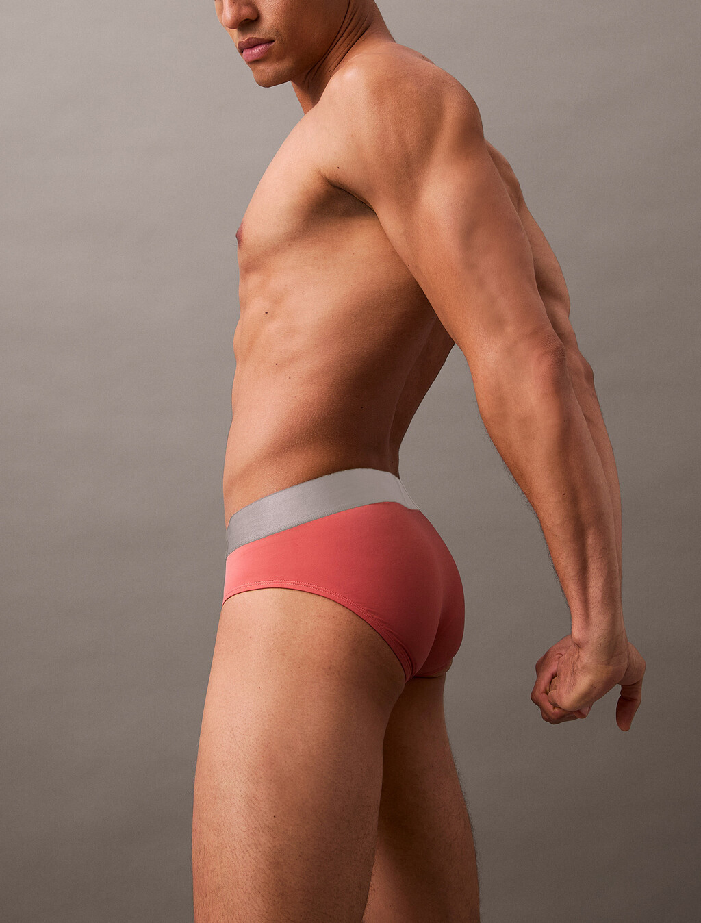 Brushed Micro Jersey Hipster Brief, Antique Pink, hi-res