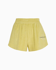 Towelling Shorts, Yellow Sand, hi-res