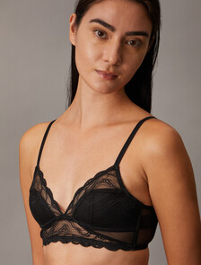 Intimate Lightly Lined Triangle Bra, Black, hi-res