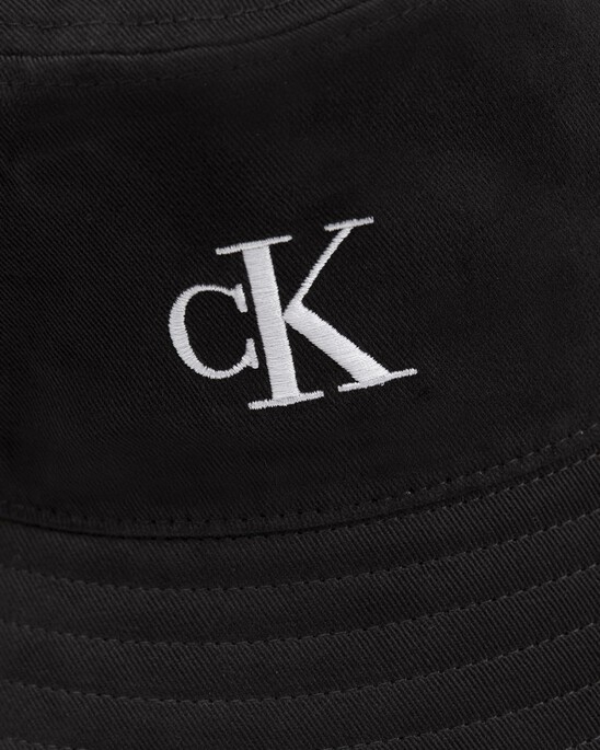 CK MONOGRAM COTTON BUCKET HAT