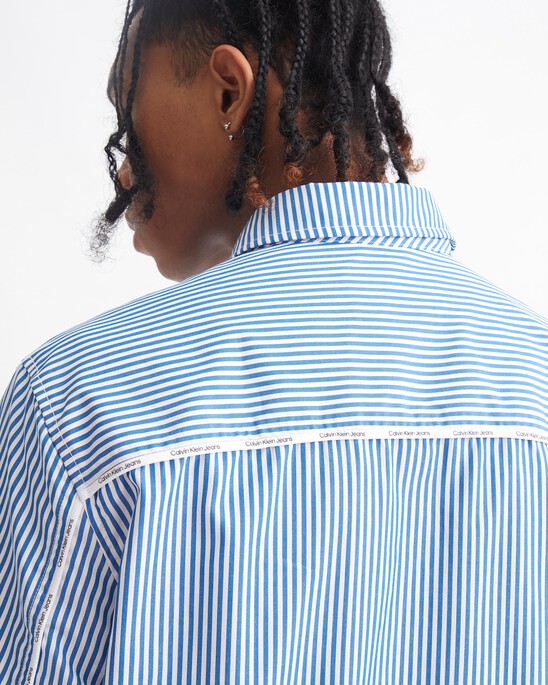 LOGO PIPING RELAXED SHIRT
