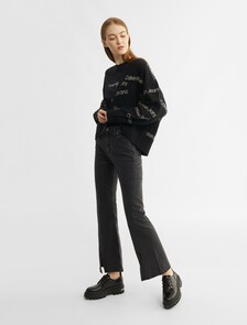CK Standards Boxy Long Sleeve Tee, Black Beauty, hi-res