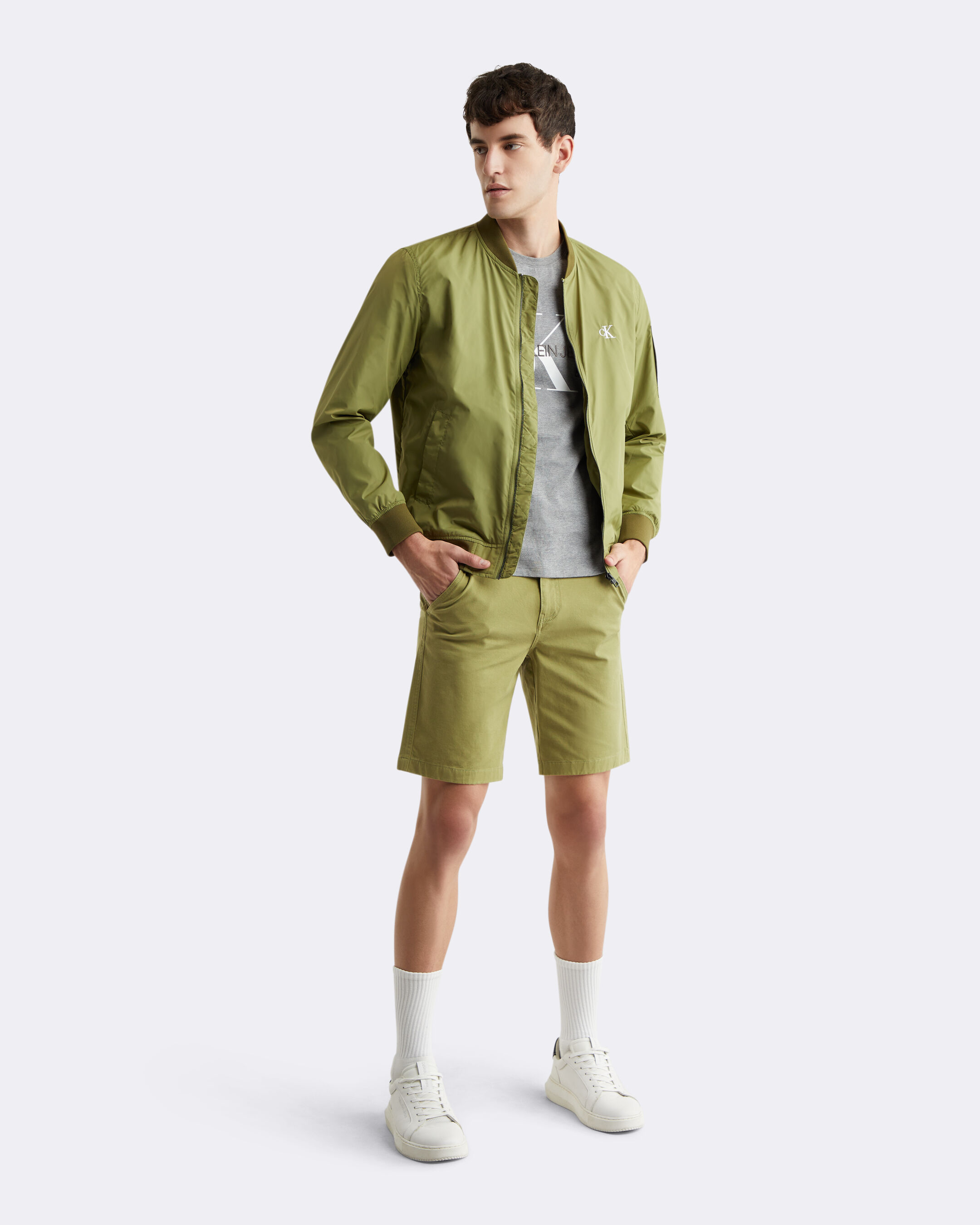Straight Chino Shorts green Calvin Klein Malaysia