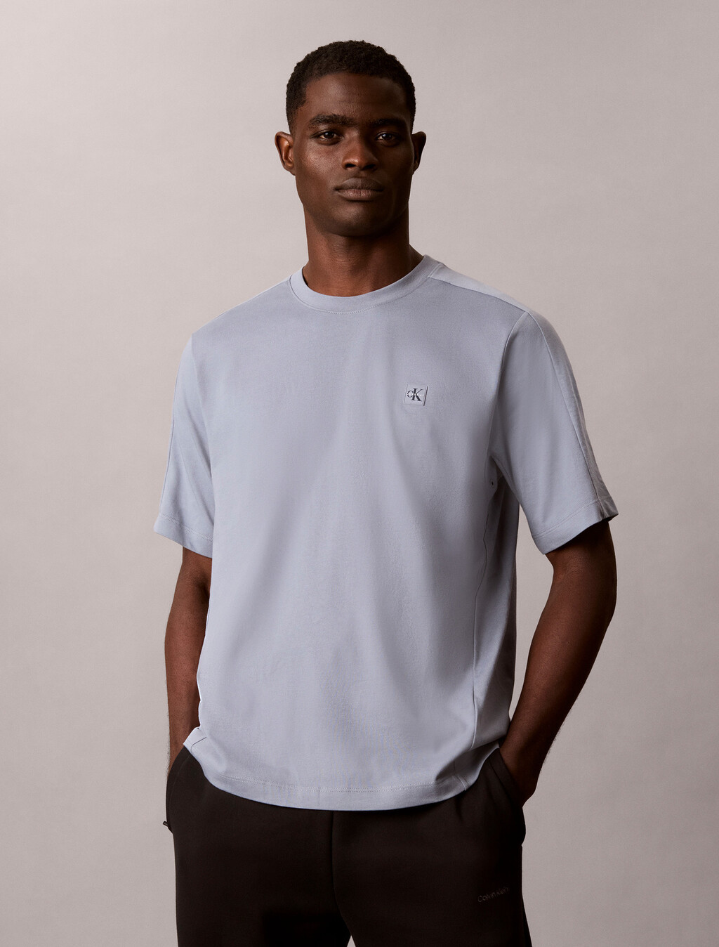 Performance Cotton Blend Gym T-shirt, Grey Thunder, hi-res