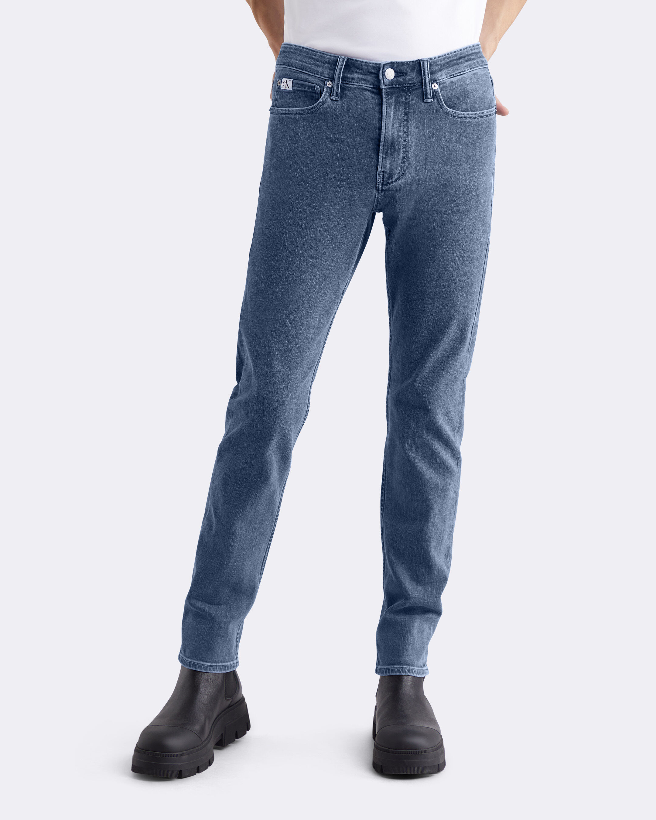 Recycled Cotton Power Stretch Slim Jeans blue Calvin Klein Malaysia