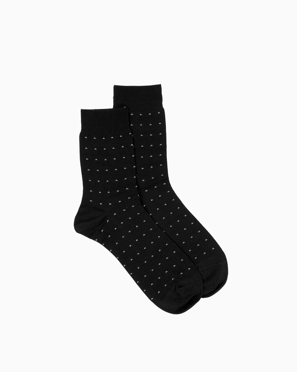 Women's 1 Pack Back Pin Dot Socks, BLACK, hi-res