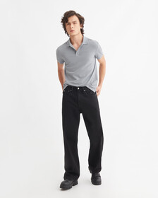LOGO PIPING POLO, Overcast Grey, hi-res