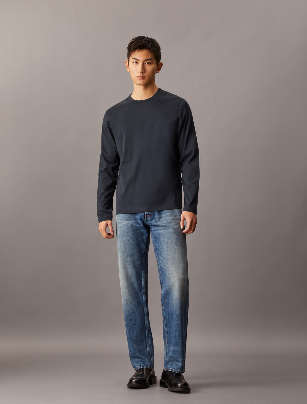 The Calvin Mercerized Tee, Vulcan, hi-res