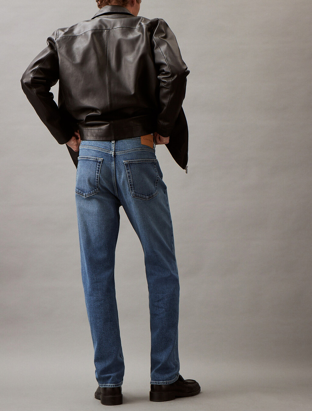 Standard Straight Fit Tinted Stone Jeans, TINTED CK STONE, hi-res