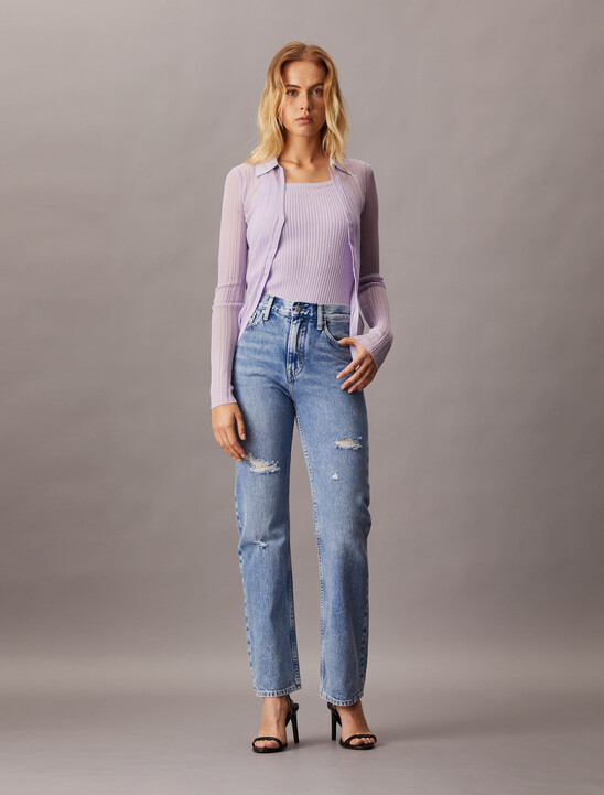 Eco Cool High Rise Straight Jeans