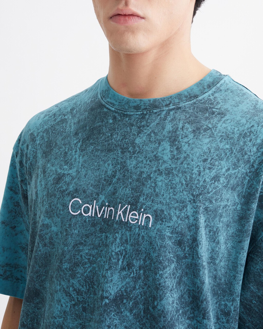 ALL OVER PRINT LOGO RELAXED TEE, Old Country Blue, hi-res