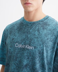ALL OVER PRINT LOGO RELAXED TEE, Old Country Blue, hi-res
