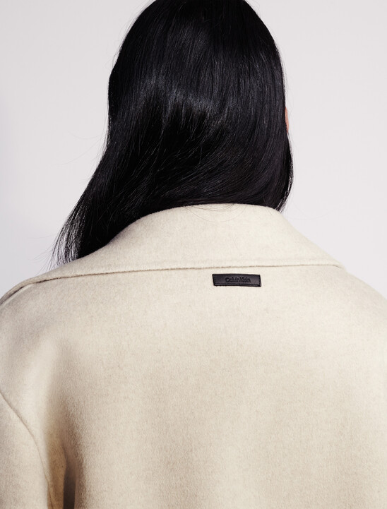 Wool Blend Trench Coat