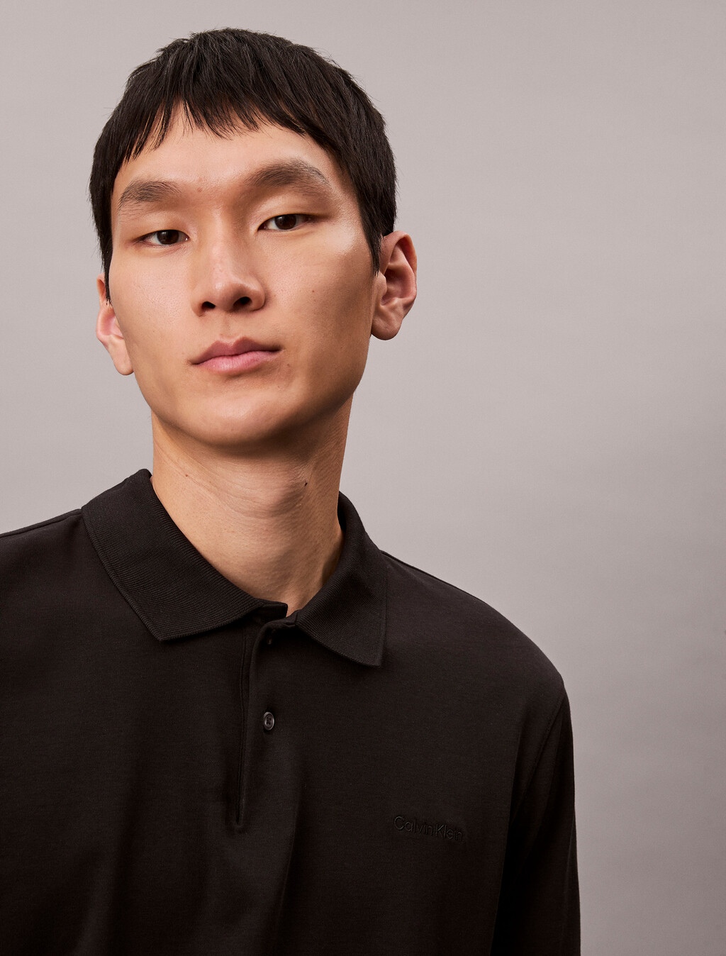 Solid Liquid Touch Polo, Black, hi-res