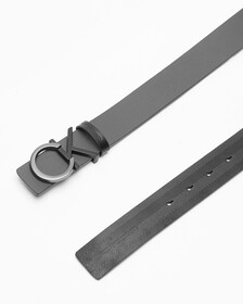 REVERSIBLE CONTRAST LOGO BELT 35MM, BLACK/GREY PINK, hi-res
