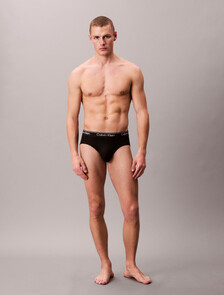 3 Pack Hip Briefs - Microfibre Stretch, 3 BLACK, hi-res