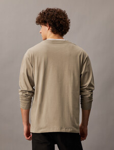 Institutional Logo Long Sleeve Tee, Brindle, hi-res