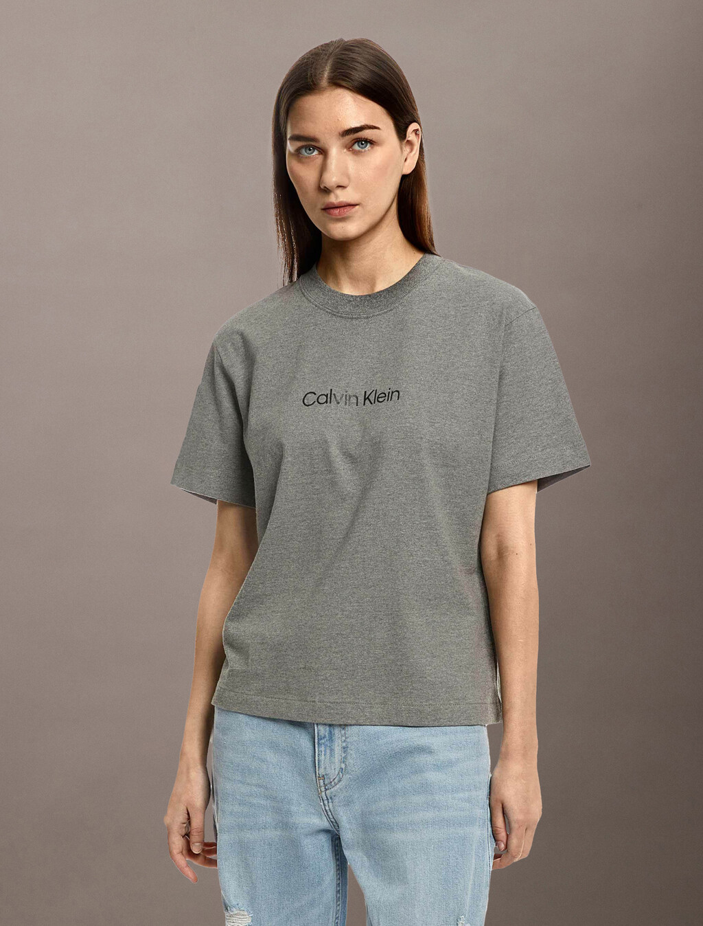 Hero Modern Boxy Tee, Med Gray Heather, hi-res