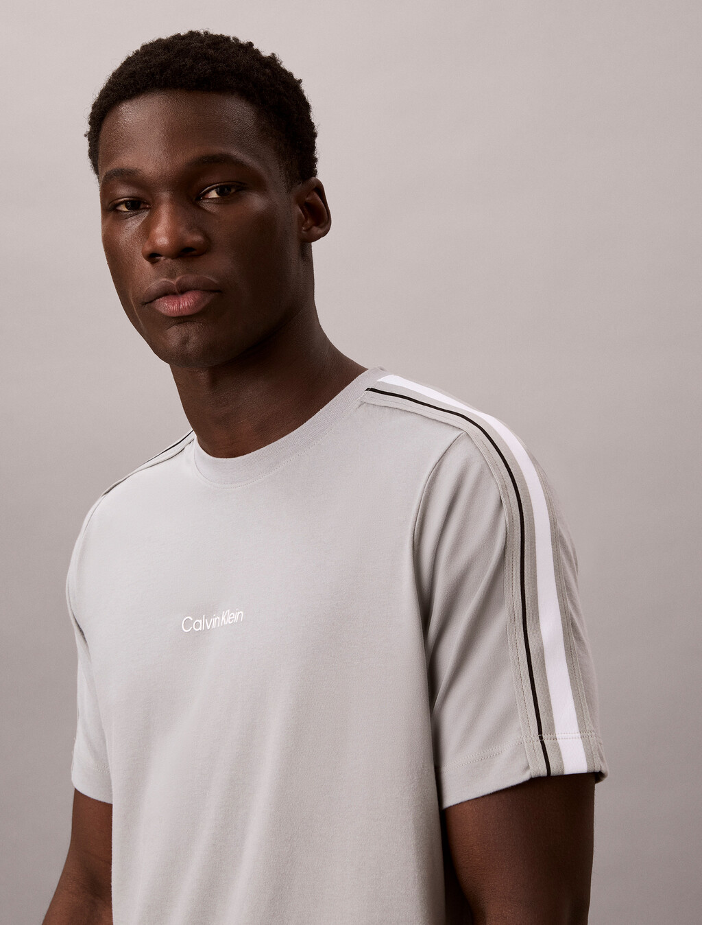 Performance Cotton Blend Gym T-shirt, Neutral Gray, hi-res