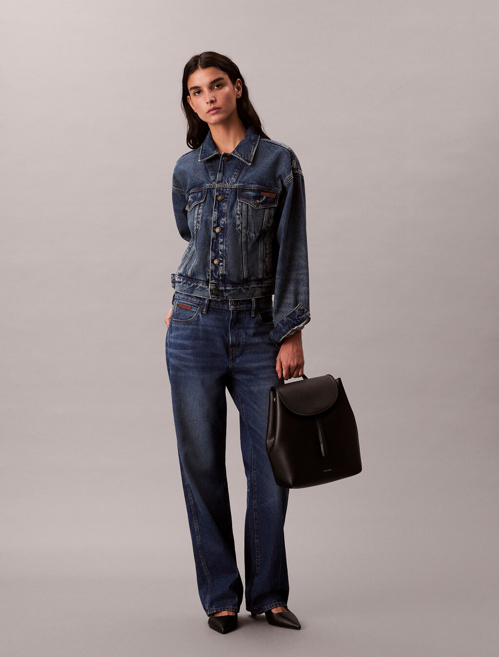 Foil Logo Flap Backpack, Black/Toasted Coconut, hi-res