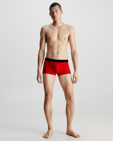 CK Black Low Rise Trunks, Rouge, hi-res