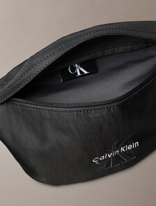 Nylon Monogram Logo Waistpack, Black, hi-res