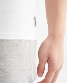 Modern Cotton Stretch Crew Neck T-Shirts 2 Pack, White/White, hi-res