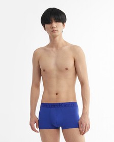 Embossed Icon Microfiber Low Rise Trunks, Clematis, hi-res