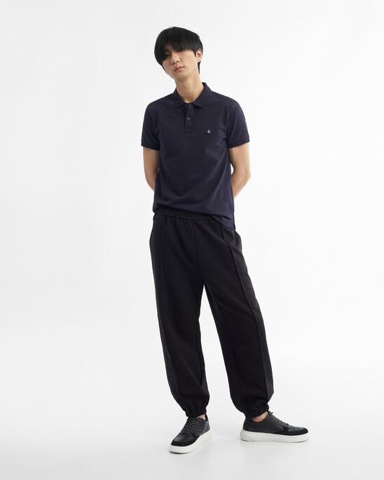 PIMA COTTON STRETCH RAISED COLLAR SLIM POLO