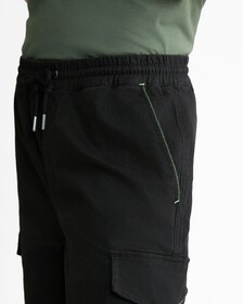 Washed Cargo Pants, Ck Black, hi-res