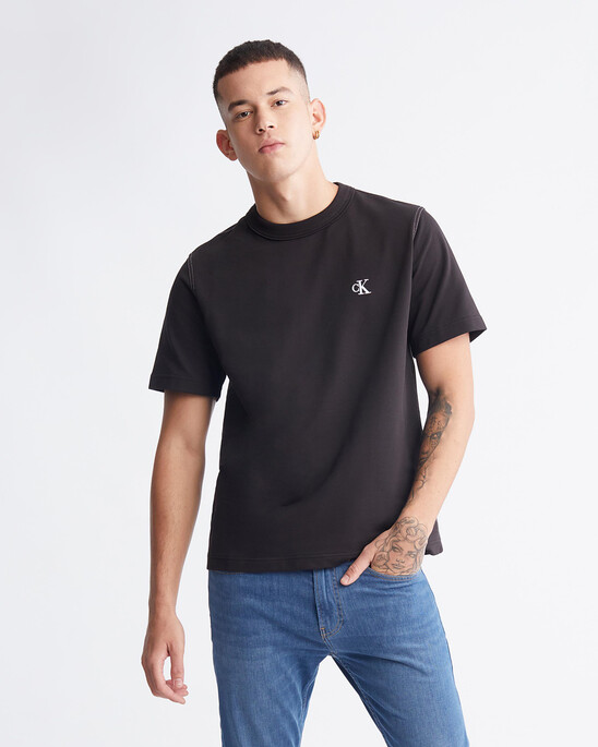 Modern Workwear Contrast Topstitch Tee