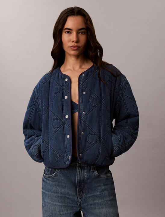 Quilted Denim Liner Jacket