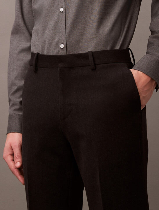 Slim Wool Gabardine Trouser