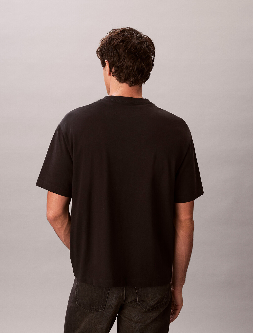 Relaxed Logo Appliqu&eacute; T-shirt, Black, hi-res