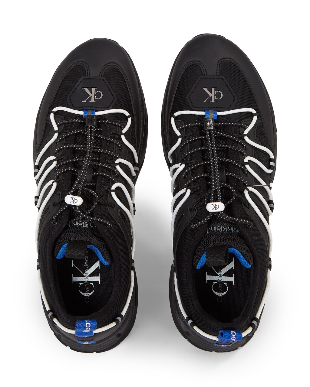 Vibramâ® Chunky Trainers, Black/Bright White/Lapis Blue, hi-res