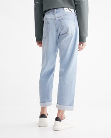 Reconsidered 90s Straight Recycled Cotton Jeans, Chalky Blue, hi-res