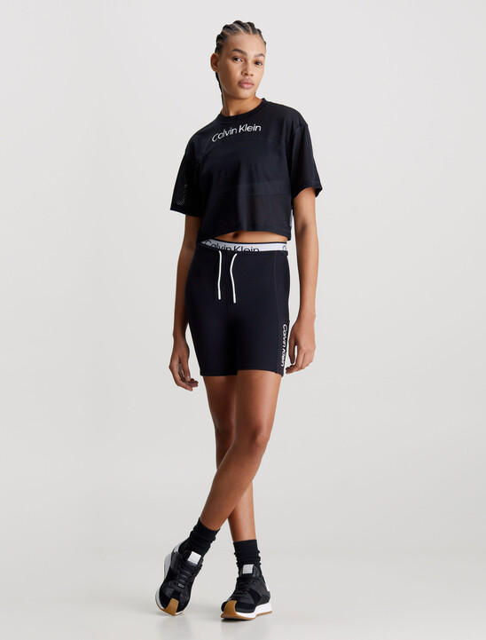 Mesh Cropped Gym T-shirt
