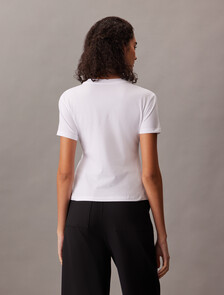 Slim Fit Logo Tee, Brilliant White, hi-res