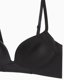 Invisibles Push Up Plunge Bra, Black, hi-res