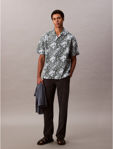 All Over Print Camp Shirt, Seaside Aqua, hi-res